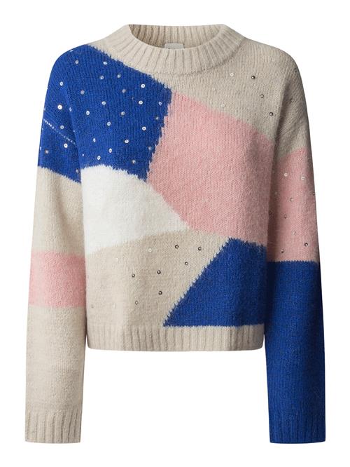 Pepe Jeans Pullover 'NORA'  beige / koboltblåt / lyserød / hvid