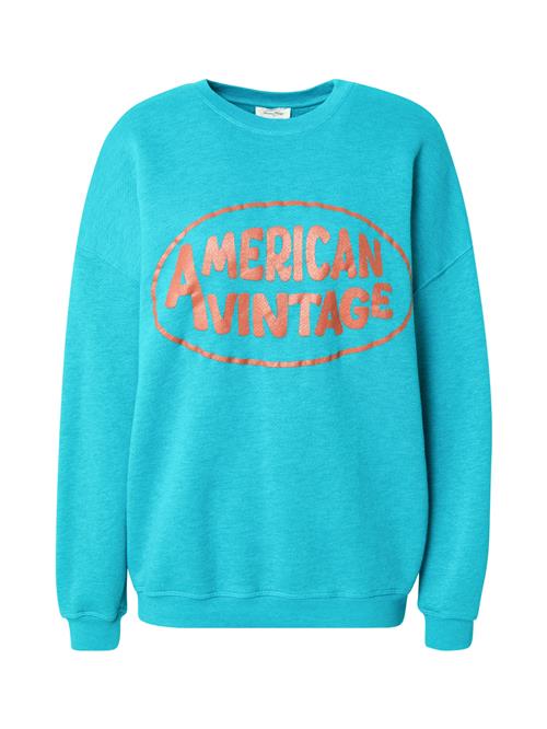 AMERICAN VINTAGE Sweatshirt 'DOVEN'  aqua / bronze