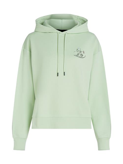 Karl Lagerfeld Sweatshirt 'Karl Lagerfeld x Jorge Parra'  mint / sort
