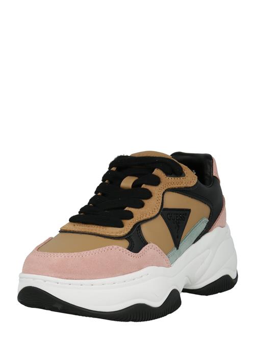 GUESS Sneaker low 'HAPYY'  camel / mint / pudder / sort