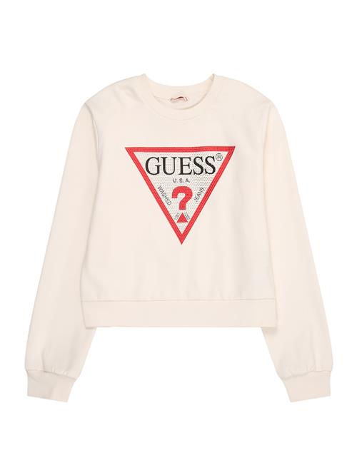 GUESS Sportsweatshirt  sand / rød / sort