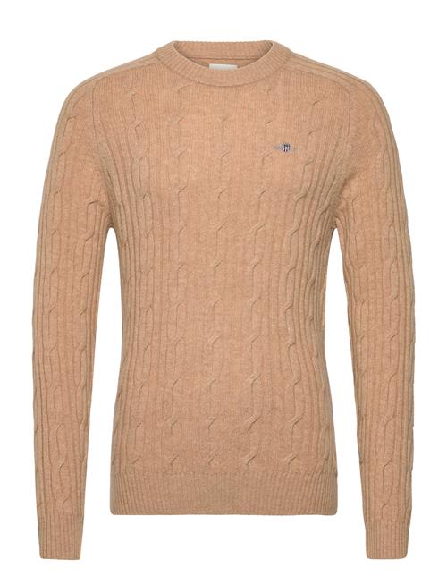 Lambswool Cable C-Neck GANT Beige