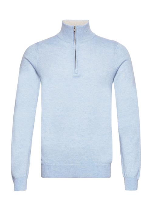 Man Half Zip Davida Cashmere Blue