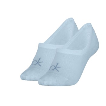 Calvin Klein Legwear Calvin Klein Strømper 2P Women Invisible Footie Socks Blå Str 39/42 Dame