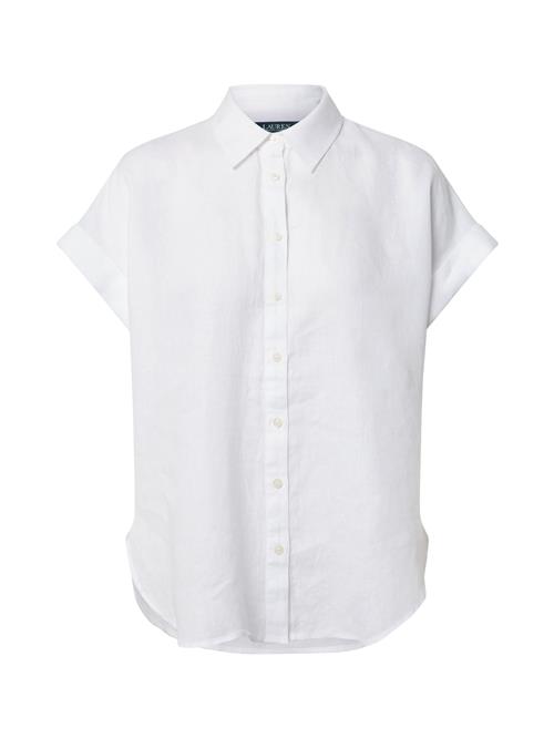 Lauren Ralph Lauren Bluse 'BROONO-SHORT SLEEVE-SHIRT'  hvid