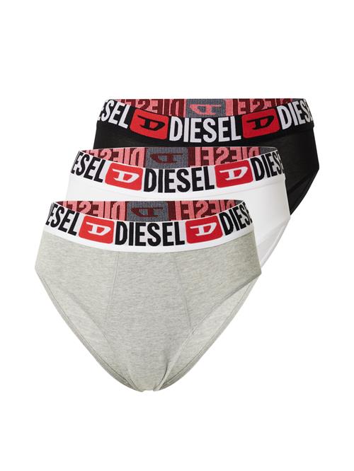 DIESEL Slip 'Blanca'  grå / rød / sort / hvid