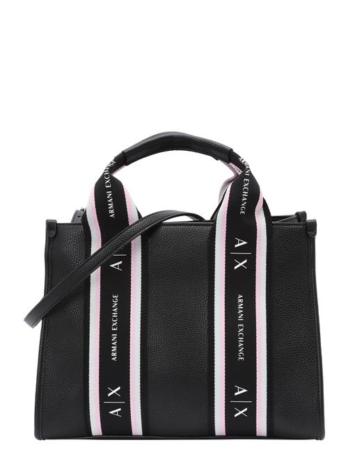 ARMANI EXCHANGE Håndtaske 'MAGGIE'  rosé / sort / hvid