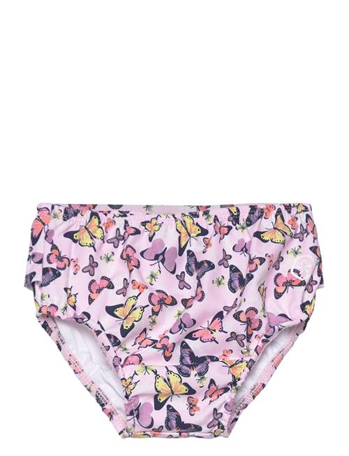 Baby Swimdiaper W. Frills,Aop Color Kids Pink