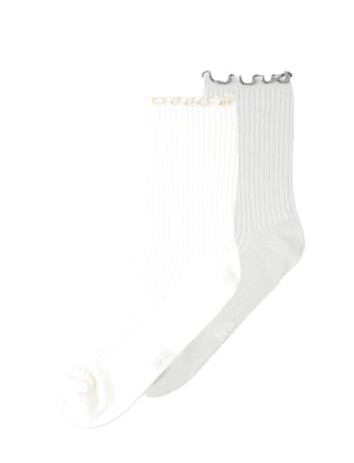 Nkfbeline 2P Sock Name It White