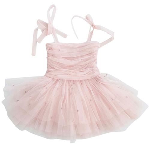 DOLLY by Le Petit Tom Pearl Tylkjole Ballet Pink | Lyserød | 0-1 years