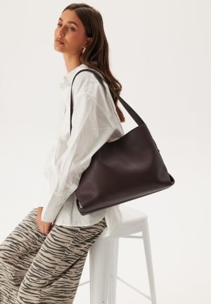 BUBBLEROOM Faux Leather Tote Bag Brown Onesize