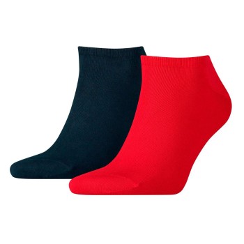 Tommy Hilfiger Legwear Tommy Hilfiger Strømper 2P Men Sneaker Sock Blå/Rød Str 39/42 Herre