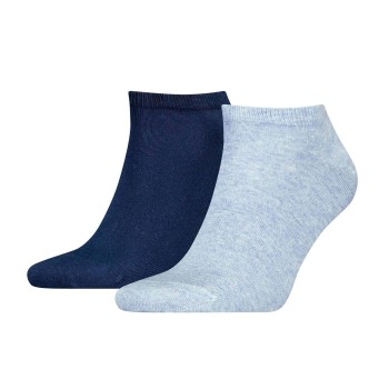 Tommy Hilfiger Legwear Tommy Hilfiger Strømper 2P Men Sneaker Sock Blå/Lyseblå Str 43/46 Herre