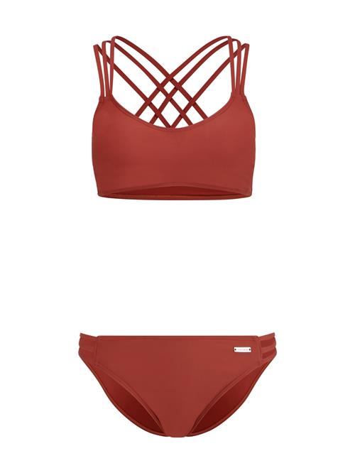 BRUNO BANANI Bikini  brun / mørkerød