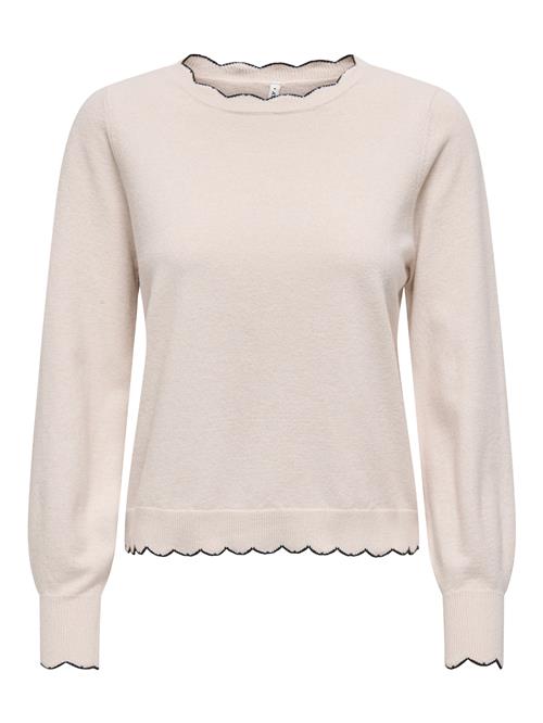 Se ONLY Pullover 'ONLAma'  beige / sort ved About You