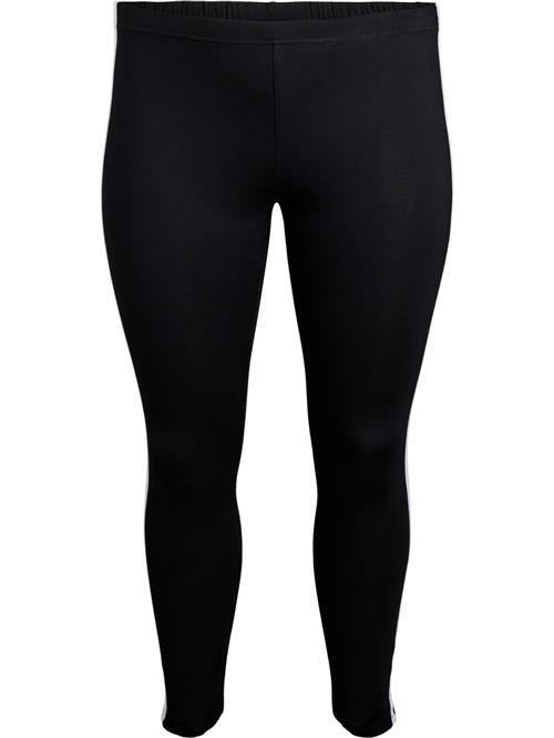 Zizzi Leggings  sort / hvid