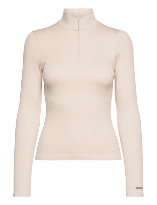 Ribbed Wool Half Zip Aim´n Cream