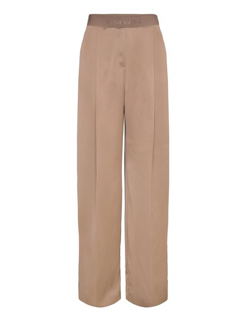 Wide Leg Long Pants, 2261 Satin STINE GOYA Beige