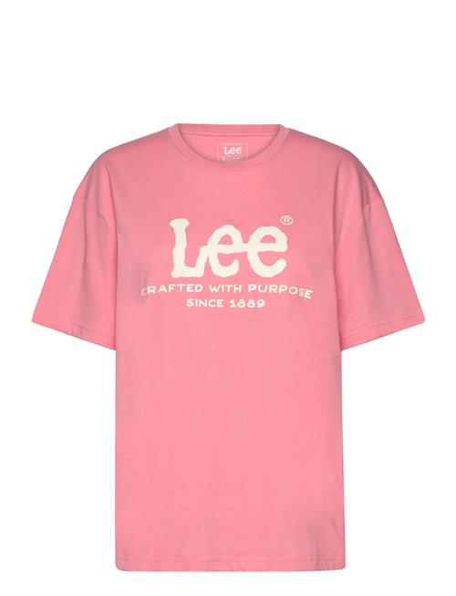 Ss Logo Tee Lee Jeans Pink