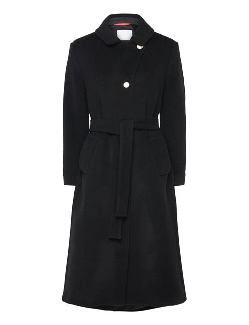 Ramona Coat Melton Wool Naja Lauf Black