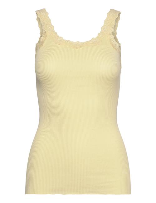 Se Silk Top W/ Lace Rosemunde Yellow ved Booztlet