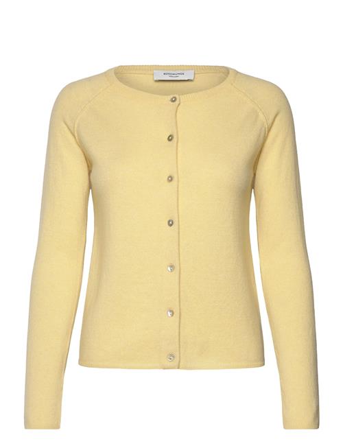 Rwlaica Ls O-Neck Raglan Cardigan Rosemunde Yellow