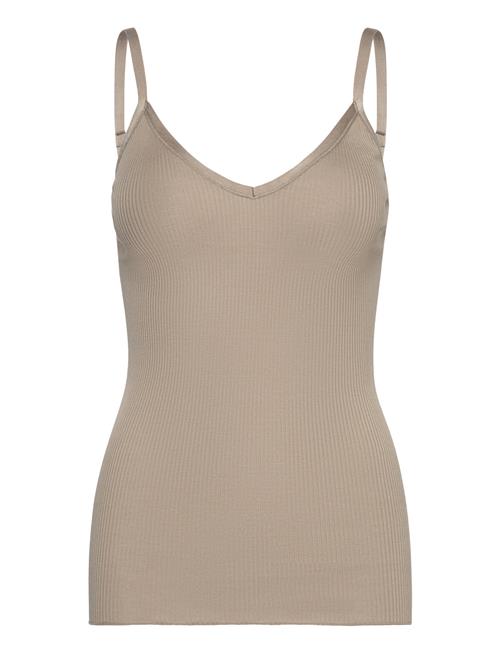 Silk Top W/ Elastic Band Rosemunde Khaki