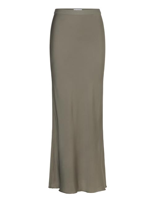 Hana Long Silk Skirt Ahlvar Gallery Khaki