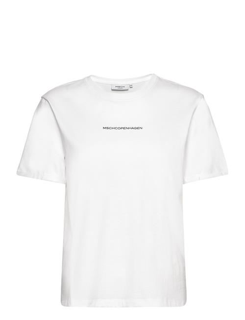 Se Mschterina Organic Small Logo Tee MSCH Copenhagen White ved Booztlet