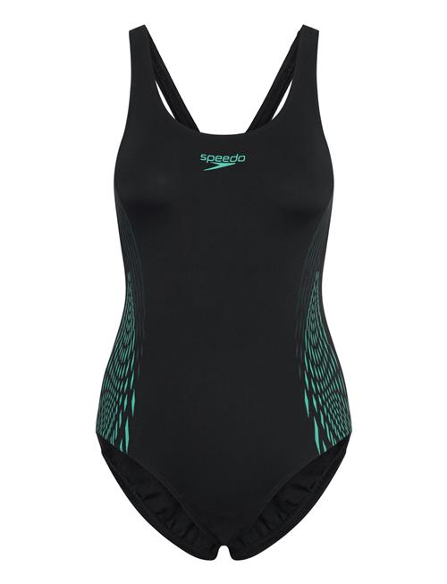 Womens Placement Muscleback Speedo Black