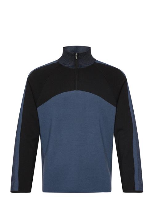 Tim Tech Knit Quarter Zip J. Lindeberg Blue