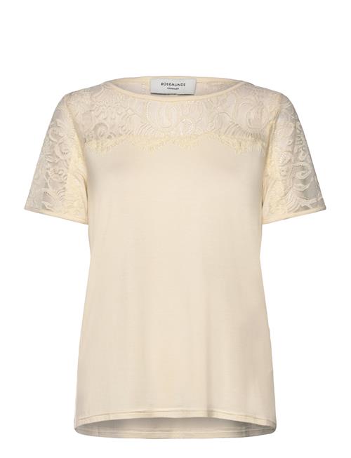 Rwbiarritz Lace Ss T-Shirt Rosemunde Yellow