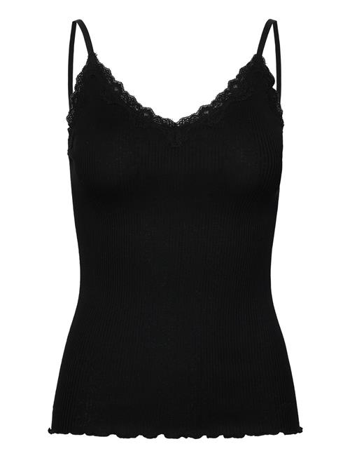 Rwbeatha Sl Regular Singlet Top Rosemunde Black