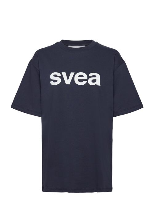 Smaustin Boxy Logo Ss T-Shirt Svea Navy