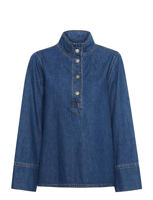 Hilmamw 171 Boxy Blouse My Essential Wardrobe Blue