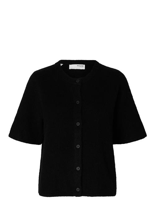 Slflulu 2/4 Knit Cardigan Noos Selected Black