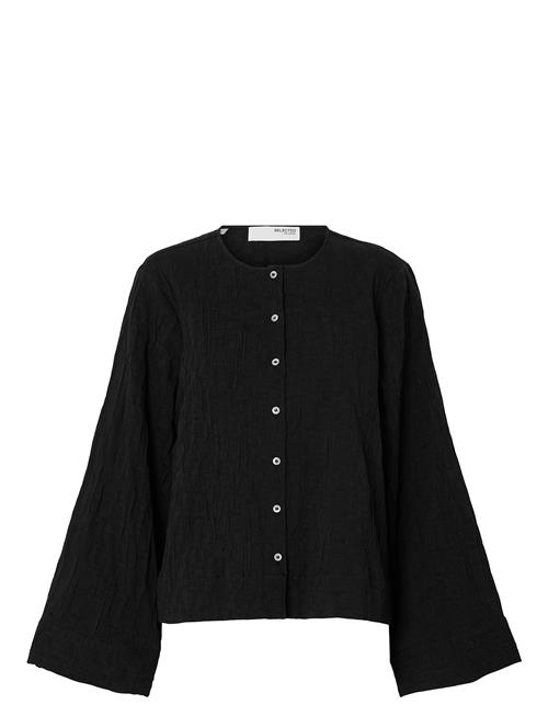 Slfcoria Ls Shirt B Selected Femme Black