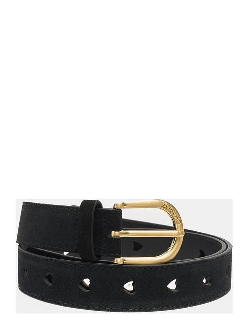 Cut It Out Heart Belt Suede/Leather Fabienne Chapot Black