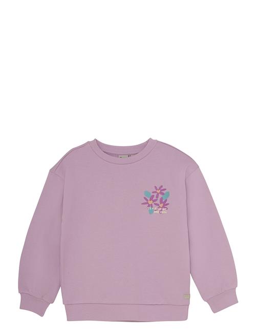 Sweater Flower Backprint Daily 7 Purple