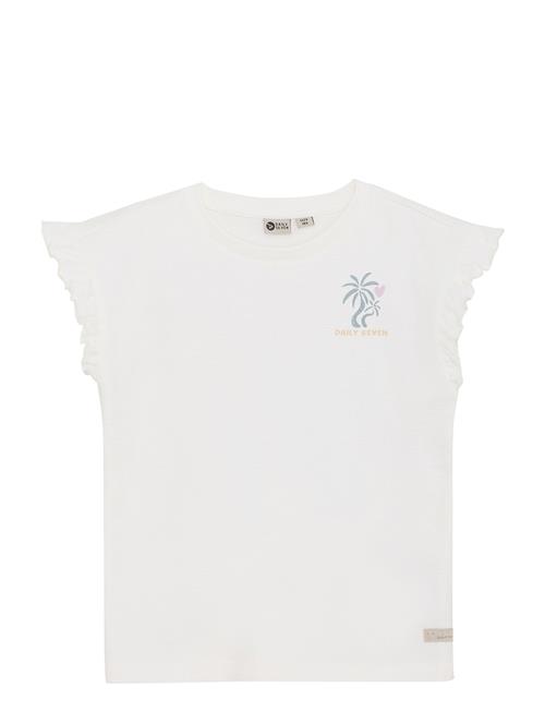 T-Shirt Backprint Daily 7 Cream