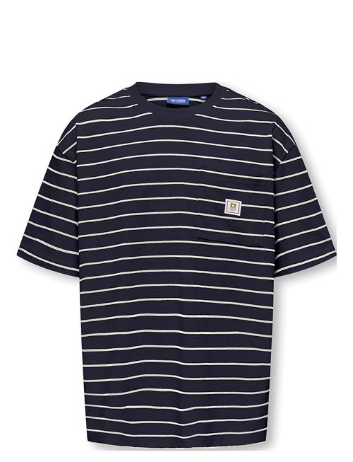 Osjkenge S/S Ovz Tee Jrs ONLY & SONS Navy