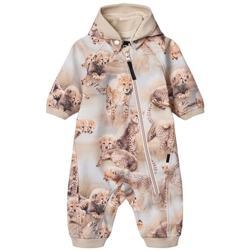 Molo Hill Softshell Suit Cheetah Cubs | Beige | 80 cm