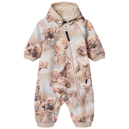 Molo Hill Softshell Suit Cheetah Cubs 74 cm  Beige  74 cm  Unisex