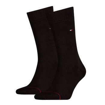 Tommy Hilfiger Legwear Tommy Hilfiger Strømper 2P Men Classic Sock Mørkbrun  Str 43/46 Herre