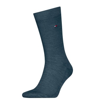 Tommy Hilfiger Legwear Tommy Hilfiger Strømper Premium Basket Wool Socks Jeansblå Str 47/48 Herre