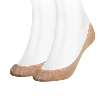 Tommy Hilfiger Legwear Tommy Hilfiger Strømper 2P Women Ballerina Step Sock Beige Str 39/42 Dame