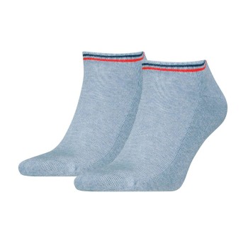 Tommy Hilfiger Legwear Tommy Men Uni TJ Iconic Sneaker Sock Strømper 2P Blå bomuld Str 39/42