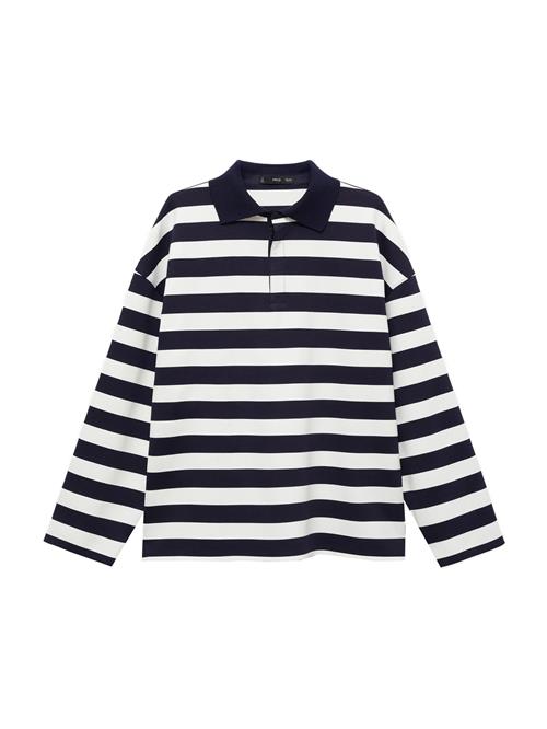 MANGO Sweatshirt 'LLESCA'  navy / hvid