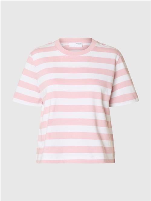 Se SELECTED FEMME Shirts  lys pink / hvid ved About You