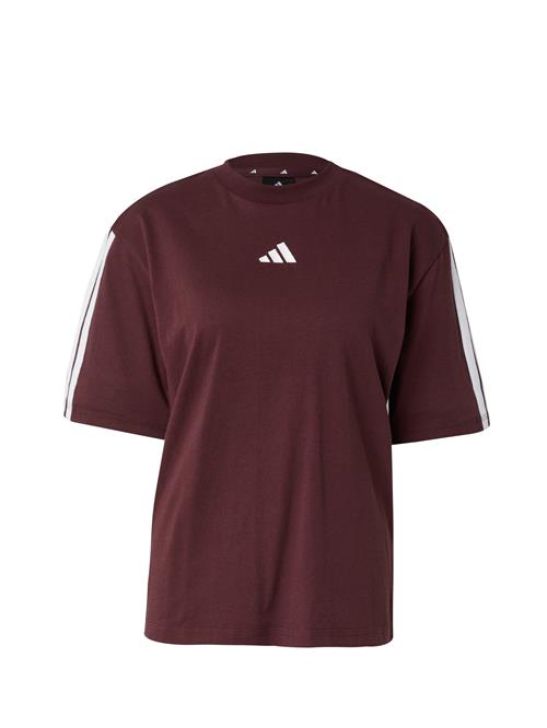 ADIDAS SPORTSWEAR Funktionsbluse  bordeaux / hvid